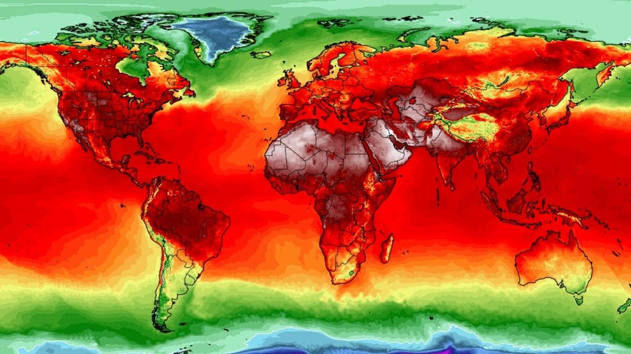 In rosso le ondate di calore in inverno 2025